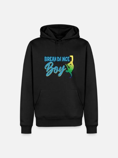 Breakdance Boy Kids Breaker Dancers - Sweat à capuche Premium bio Homme - noir