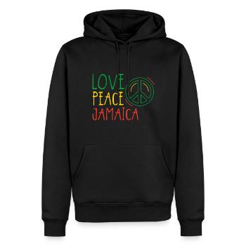 Jamaica Liebe Jamaika Urlaub Rasta - Männer Premium Bio Hoodie - Schwarz - Vorne - Nico (187cm)