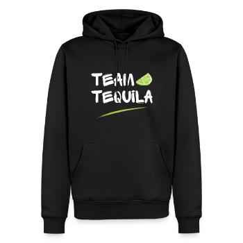 Team Tequila Lime Salt Party JGA Humour pour la fête des pères - Sweat à capuche Premium bio Homme - noir - Devant - Nico (187cm)