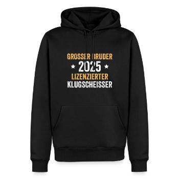 Big Brother 2025 sous licence Smartass - Sweat à capuche Premium bio Homme - noir - Devant - Nico (187cm)