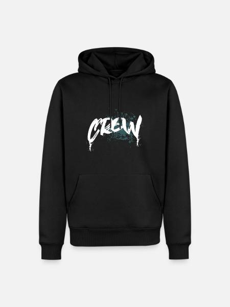 Crew - Men’s Premium Organic Hoodie - black