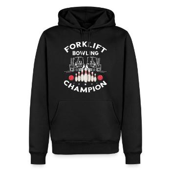 Caristes et caristes - Sweat à capuche Premium bio Homme - noir - Devant - Nico (187cm)