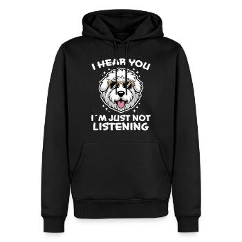 Old English Sheepdog Spruch Witz Sheepdog Geschenk - Männer Premium Bio Hoodie - Schwarz - Vorne - Nico (187cm)