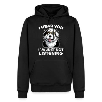 Old English Sheepdog Spruch Witz Sheepdog Geschenk - Männer Premium Bio Hoodie - Schwarz - Vorne - Nico (187cm)