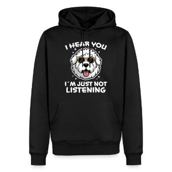 Old English Sheepdog Spruch Witz Sheepdog Geschenk - Männer Premium Bio Hoodie - Schwarz - Vorne - Nico (187cm)