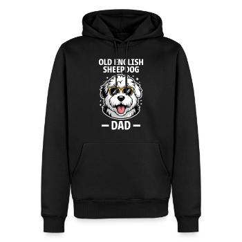 Old English Sheepdog Spruch Witz Sheepdog Geschenk - Männer Premium Bio Hoodie - Schwarz - Vorne - Nico (187cm)