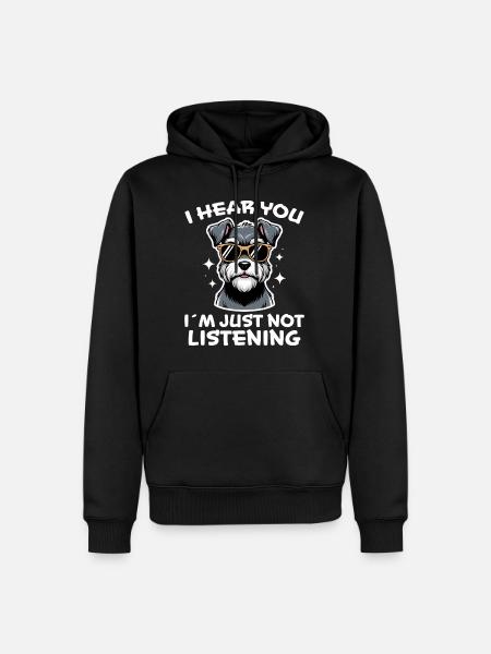 Schnauzer Saying Funny Schnauzer Gift - Men’s Premium Organic Hoodie - black