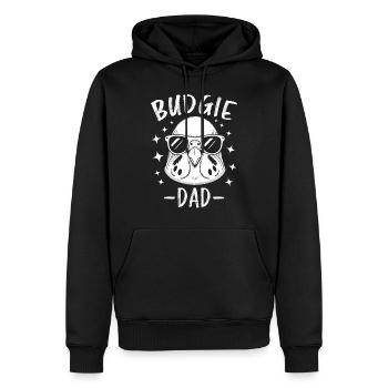 Perruche disant drôle de perruche cadeau - Sweat à capuche Premium bio Homme - noir - Devant - Nico (187cm)