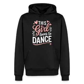 Tanzen Spruch Mädchen Tanz Lustig Tanzen Geschenk - Männer Premium Bio Hoodie - Schwarz - Vorne - Nico (187cm)