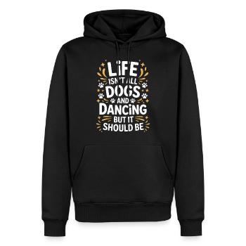 Tanzen Spruch Hunde Tanz Lustig Tanzen Geschenk - Männer Premium Bio Hoodie - Schwarz - Vorne - Nico (187cm)