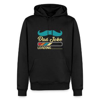 Dad Joke loading Soyez la chemise de papa Idée cadeau - Sweat à capuche Premium bio Homme - noir - Devant - Nico (187cm)