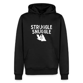 BJJ Jiu Jitsu - Männer Premium Bio Hoodie - Schwarz - Vorne - Nico (187cm)