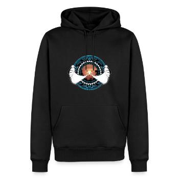 Mantarochen Hawaiianisch - Männer Premium Bio Hoodie - Schwarz - Vorne - Nico (187cm)