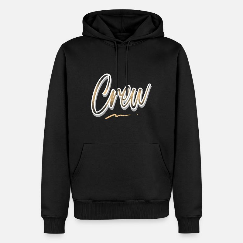 Équipage - Sweat à capuche Premium bio Homme - noir