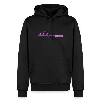 Reiten Pink Sun - Männer Premium Bio Hoodie - Schwarz - Vorne - Nico (187cm)