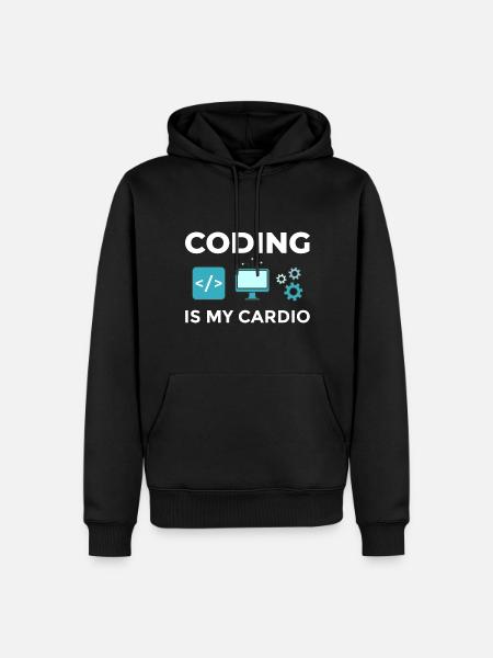 Software Development Software Developer Developer - Men’s Premium Organic Hoodie - black