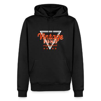Retro Vintage born in 1983 Birthday 40 Years - Männer Premium Bio Hoodie - Schwarz - Vorne - Nico (187cm)