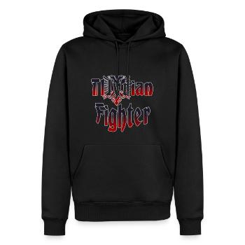 Illyrian Fighter - Männer Premium Bio Hoodie - Schwarz - Vorne - Nico (187cm)