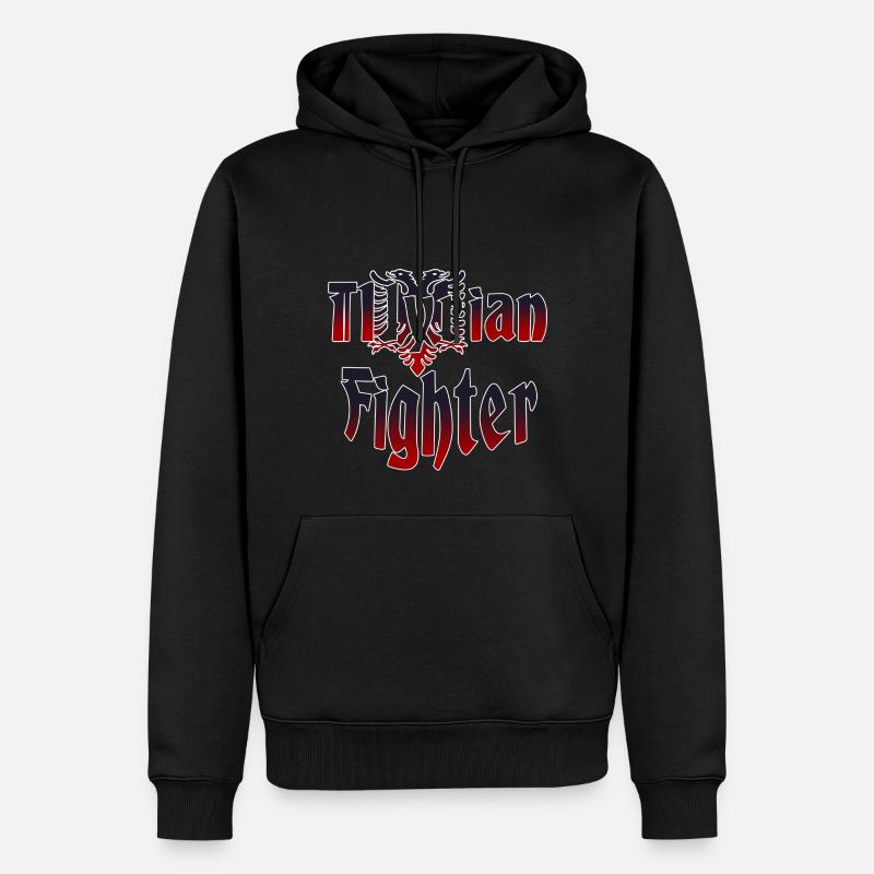 Illyrian Fighter - Männer Premium Bio Hoodie - Schwarz