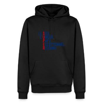 Papy unique Le Seul Idée Cadeau Grand-Père - Sweat à capuche Premium bio Homme - noir - Devant - Nico (187cm)