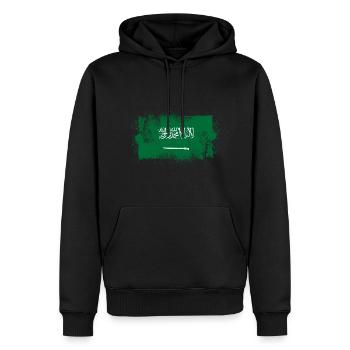 Saudi-Arabien - Männer Premium Bio Hoodie - Schwarz - Vorne - Nico (187cm)