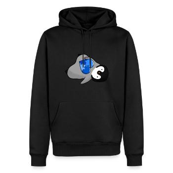 Baby Pinguin Autismus Awareness - Männer Premium Bio Hoodie - Schwarz - Vorne - Nico (187cm)