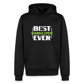 Best Barkeeper ever- Barkeeper shirt - Men’s Premium Organic Hoodie - black - Front - Nico (187cm)