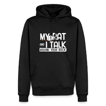 Nagetier Maus Ratte - Männer Premium Bio Hoodie - Schwarz - Vorne - Nico (187cm)