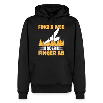 Falknerei Geschenkidee Falkner Beizjagd Greifvogel - Männer Premium Bio Hoodie - Schwarz - Vorne - Nico (187cm)