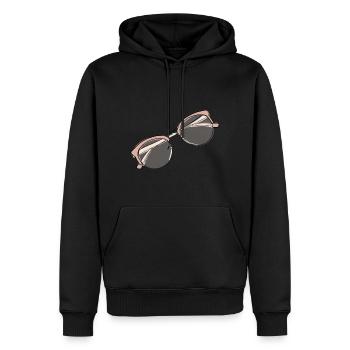 Brille Symbol Boho - Männer Premium Bio Hoodie - Schwarz - Vorne - Nico (187cm)