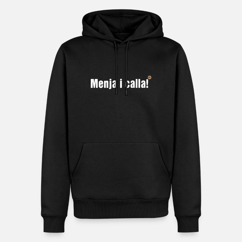 OBV – Menja i calla ! - Sweat à capuche Premium bio Homme - noir