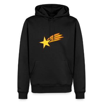 Sternschnuppe Motiv Design Selbst Gestalten Gesche - Männer Premium Bio Hoodie - Schwarz - Vorne - Nico (187cm)