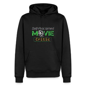 Filme Selbsternannter Filmkritiker Filmliebhaber Mov - Männer Premium Bio Hoodie - Schwarz - Vorne - Nico (187cm)