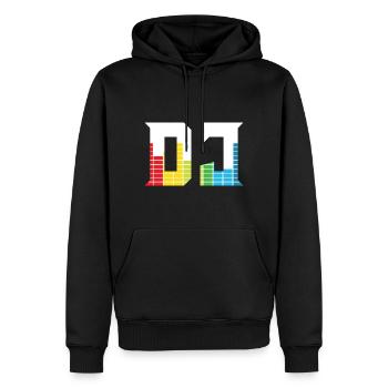 DJ Equalizer - Männer Premium Bio Hoodie - Schwarz - Vorne - Nico (187cm)