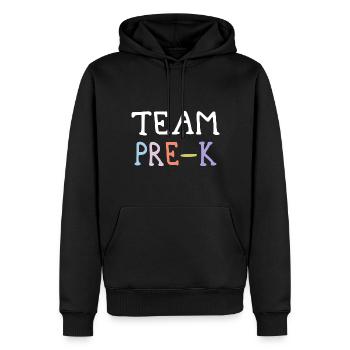 Équipe Pre-K Kindergarten Kindergarten Preschool Teacher - Sweat à capuche Premium bio Homme - noir - Devant - Nico (187cm)