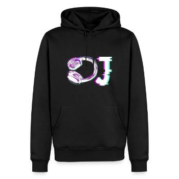 DJ Music Love - Männer Premium Bio Hoodie - Schwarz - Vorne - Nico (187cm)