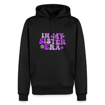 In Meiner Schwester-ära Baby-ankündigung - Männer Premium Bio Hoodie - Schwarz - Vorne - Nico (187cm)