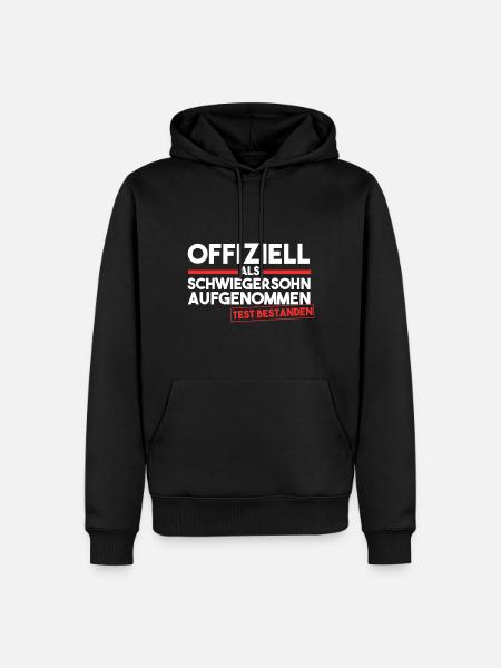 Schwiegersohn - Männer Premium Bio Hoodie - Schwarz