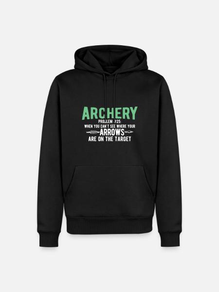 Bogenschießen Archery - Männer Premium Bio Hoodie - Schwarz