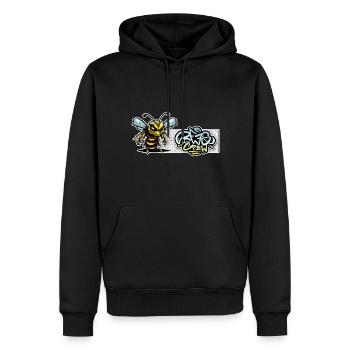 Abeille CUT BG BEESCREW NOUVEAU 2023 - Sweat à capuche Premium bio Homme - noir - Devant - Nico (187cm)