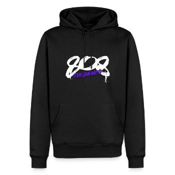 808 Synthesizer Analog Drum Machine - Men’s Premium Organic Hoodie - black - Front - Nico (187cm)