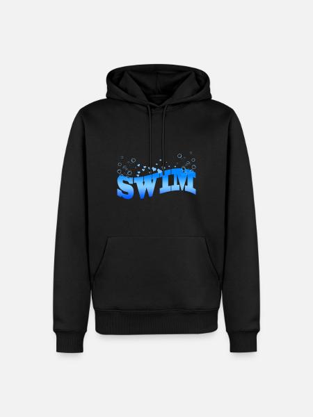 Nager - Sweat à capuche Premium bio Homme - noir