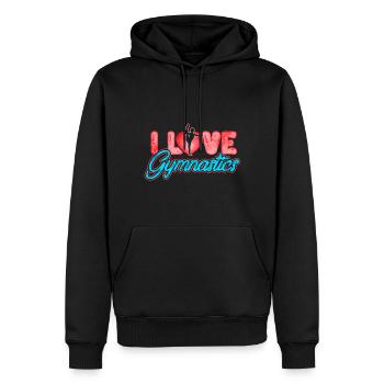 Turnen Gymnastik - Männer Premium Bio Hoodie - Schwarz - Vorne - Nico (187cm)