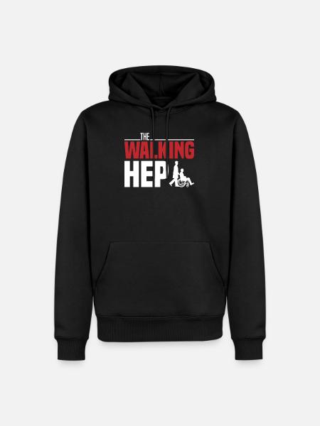 The Walking HEP Remedial Nurser - Premium økologisk hettegenser for menn - svart