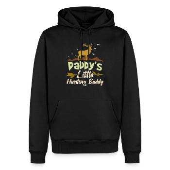 Daddy's Little Hunting Buddy Huntsman Hunter - Männer Premium Bio Hoodie - Schwarz - Vorne - Nico (187cm)