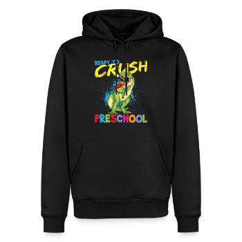 Ready To Crush Preschool Kindergarten Pre-K T-Rex - Sweat à capuche Premium bio Homme - noir - Devant - Nico (187cm)