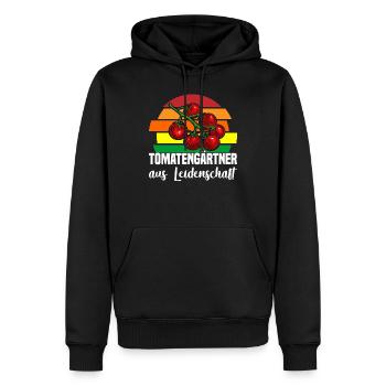 Tomatengärtner Aus Leidenschaft - Männer Premium Bio Hoodie - Schwarz - Vorne - Nico (187cm)