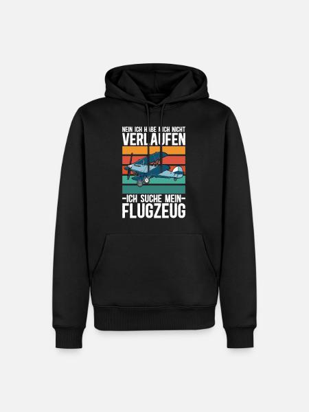 Modellflieger Rc Modellflugzeug Modellfliegen - Männer Premium Bio Hoodie - Schwarz