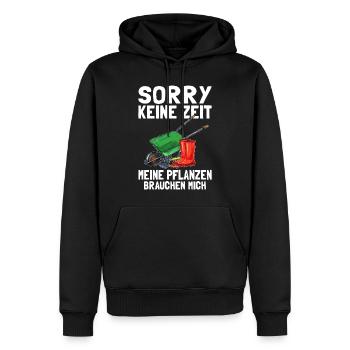 Garten Gärtner Gärtnerin Hobbygärtner Gartenarbeit - Männer Premium Bio Hoodie - Schwarz - Vorne - Nico (187cm)