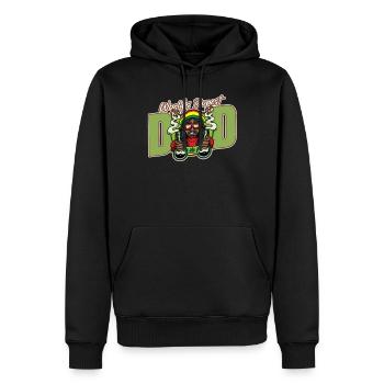 World's Dopest Dad - Men’s Premium Organic Hoodie - black - Front - Nico (187cm)